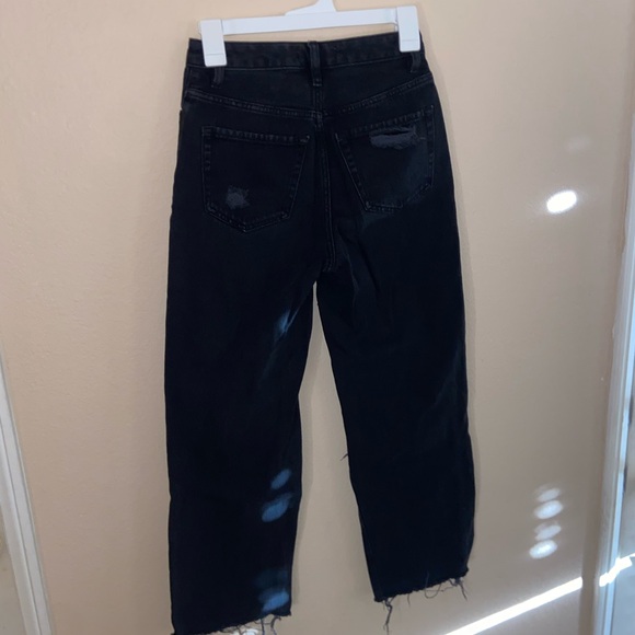 Pacsun pants black denim bottoms y2k fashion street wear vintage boyfriend jeans - Picture 5 of 13